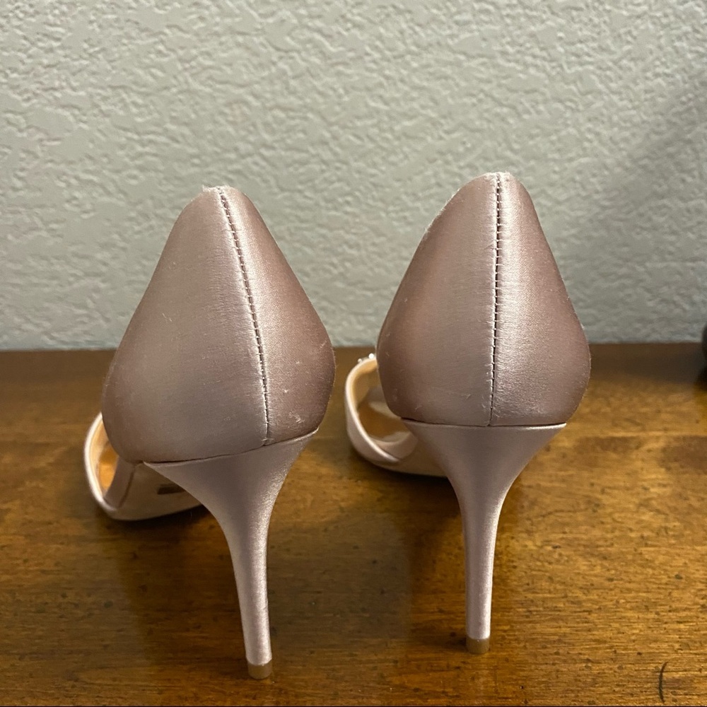 Badgley Mischka Embellished Peep Toe Heel Pump - Picture 7 of 9
